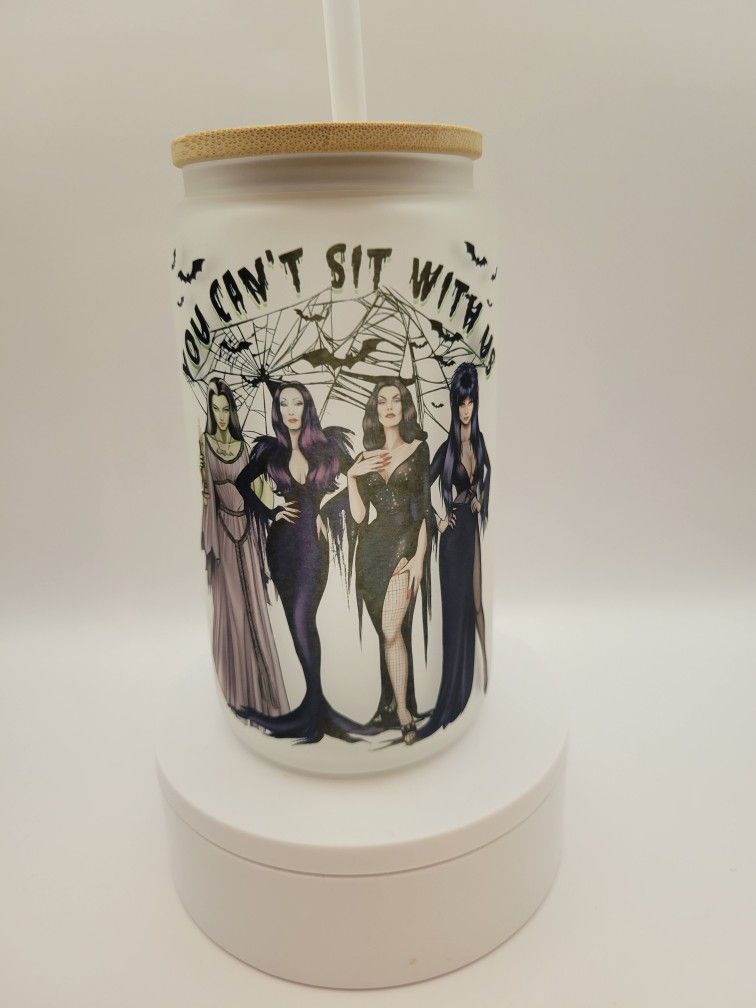 You Can’t Sit With Us Frosted Glass Cup