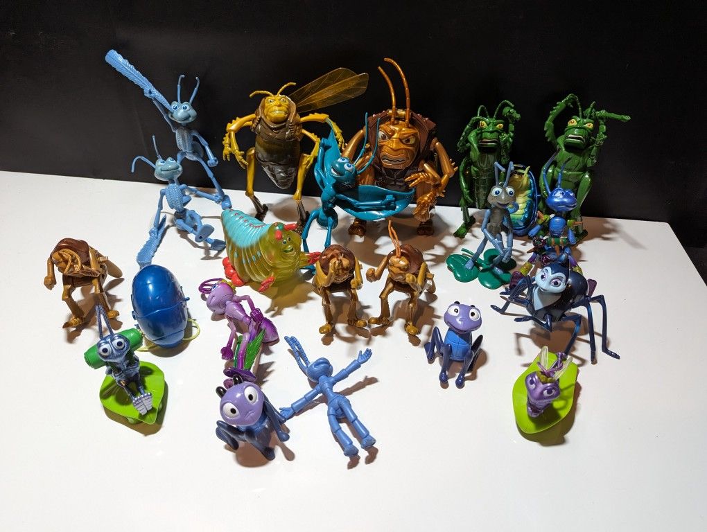 Lot of 21 Antz The Movie Toys - Collectible Antz Film Merchandise