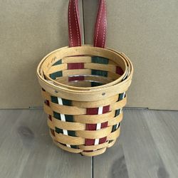 Longaberger Small Holiday Sweets Gatehouse Hanging Basket 