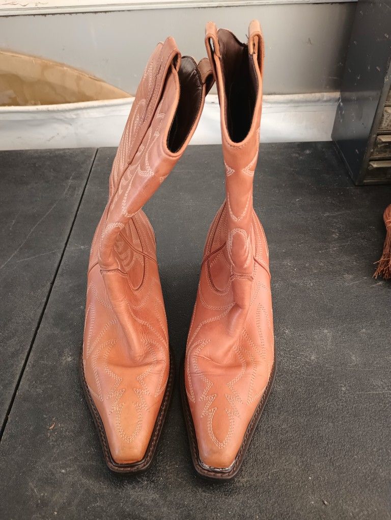 Brazilian Leather Women's Cowgirl Boots Size 6