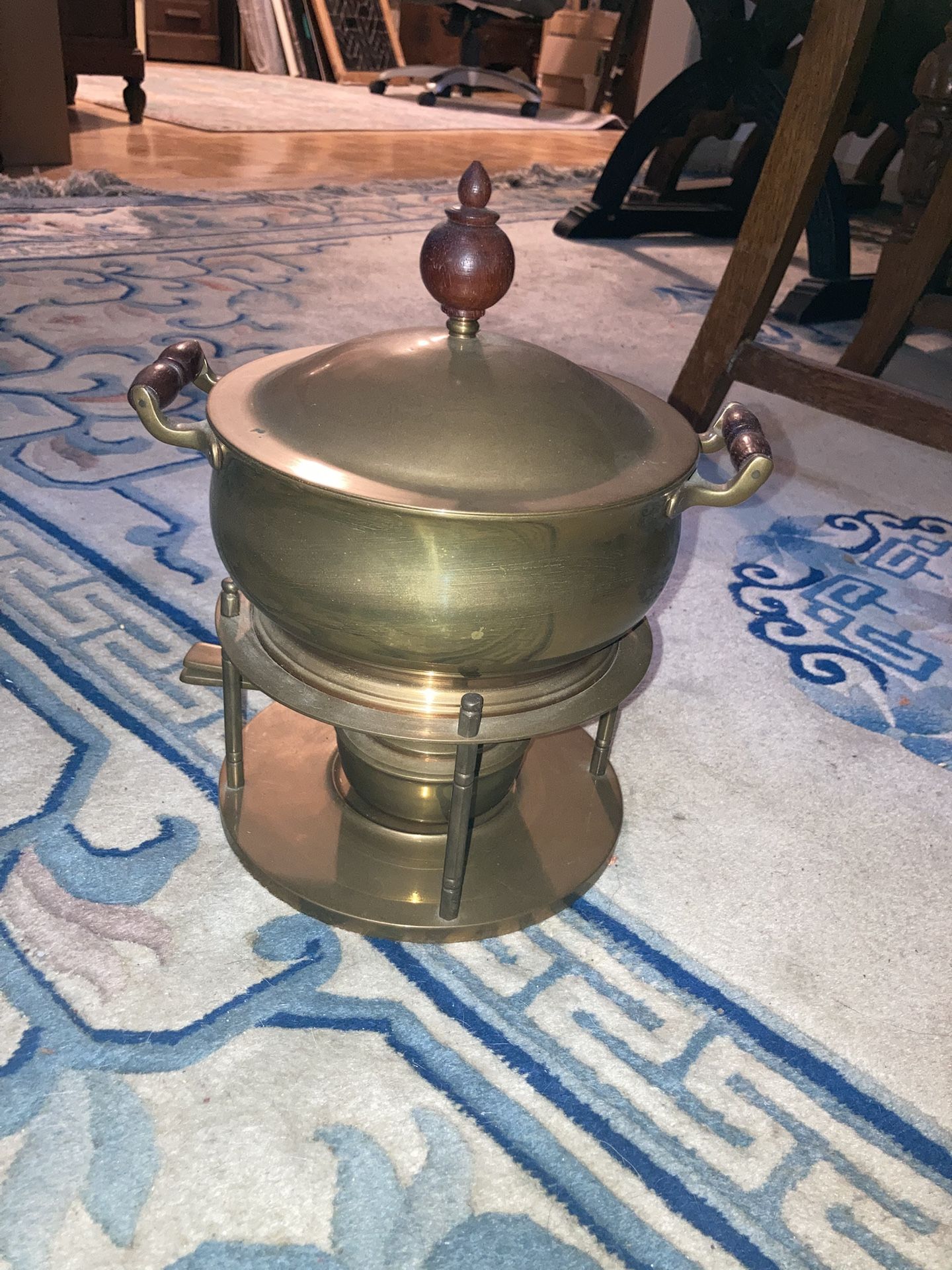 Vintage chafing or fondue dish
