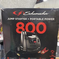 Schumacher Electric 4-in-1 Portable Power Station and 800 Amp Jump Starter with 150-PSI Air Compressor, New in Box, SJ1583
