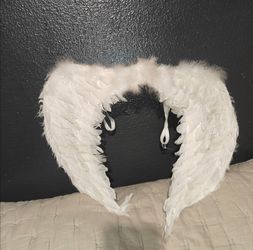 Halloween Angel Wings White