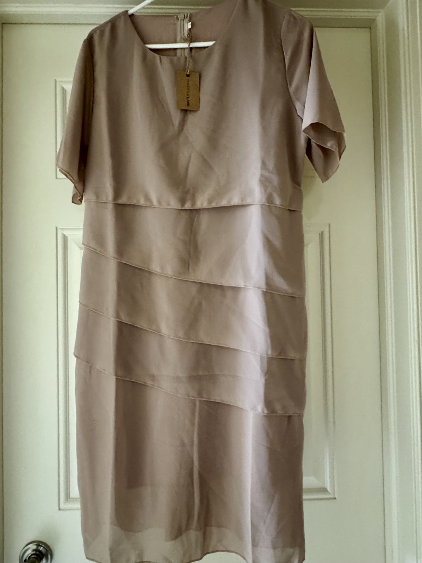 Ladies Harper & Lane Tiered Chiffon Dress, Size L