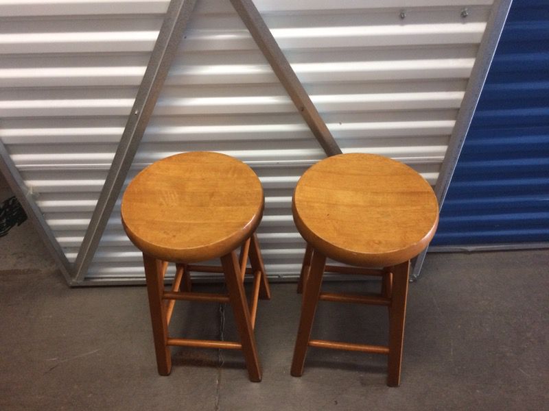 Wood bar stools