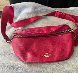 Coach waist bag , barely used ,$100