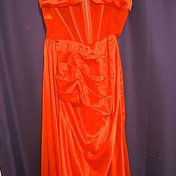 Red prom dress size 12
