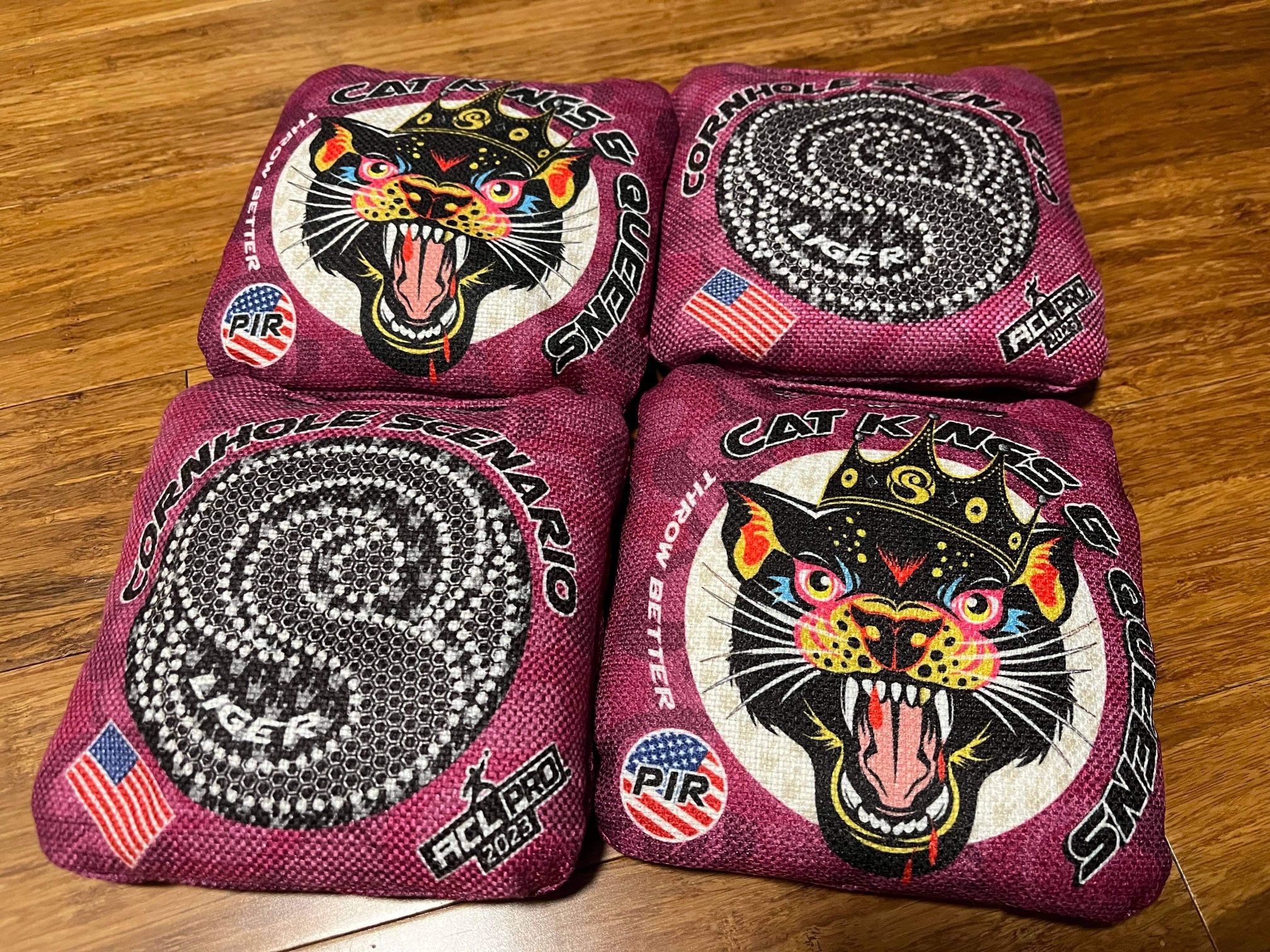 NEW Cornhole Scenario Catty Kings & Queens Mulberry Liger 2023 ACL PRO CS