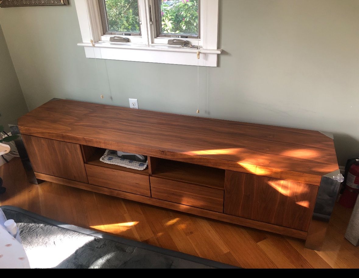 Walnut Veneer Cabinet 