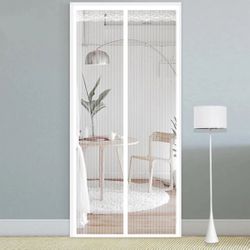 Magnetic Screen Door Heavy Duty Hands-Free Mosquito Mesh Anti Bugs Fly Curtain size: 35X82 inch  