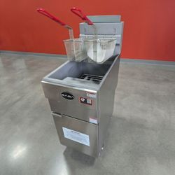 NEW LIQUID PROPANE LP Commercial Restaurant Deep Fryer 45lbs