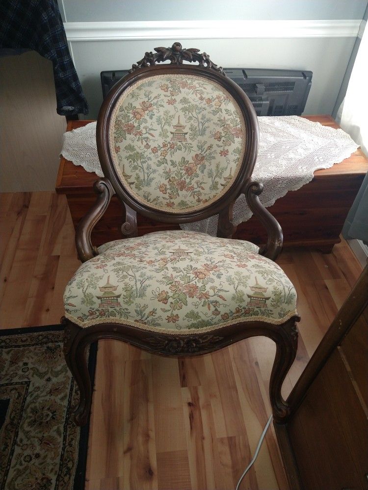 Hand made And Hand sewn Victorian style chair 
