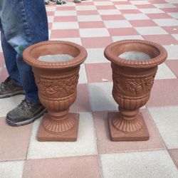New Flower Pots Made Out Of Cement Perfect Gift 