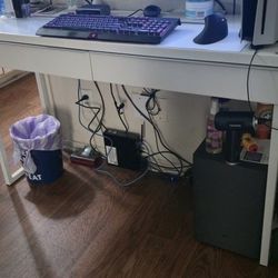White Ikea Desk 