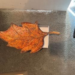 Metal Leave For Decoration On Table Or On The Wall, $13