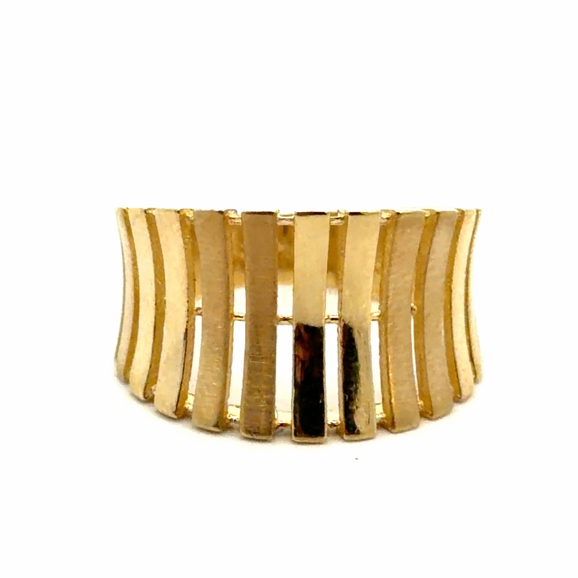 Woman’s Ladies 10k Yellow Gold Wide Band Ring Size 7 GP3125071