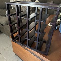 Solid Wood Wine Rack Cube