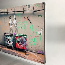 Canvas wall decoration 30”x42”. Brand new we can make it in different sizes, from  4.5”x4.5” to 30”x66”, Wood frame and sprayed with glossy clear coat