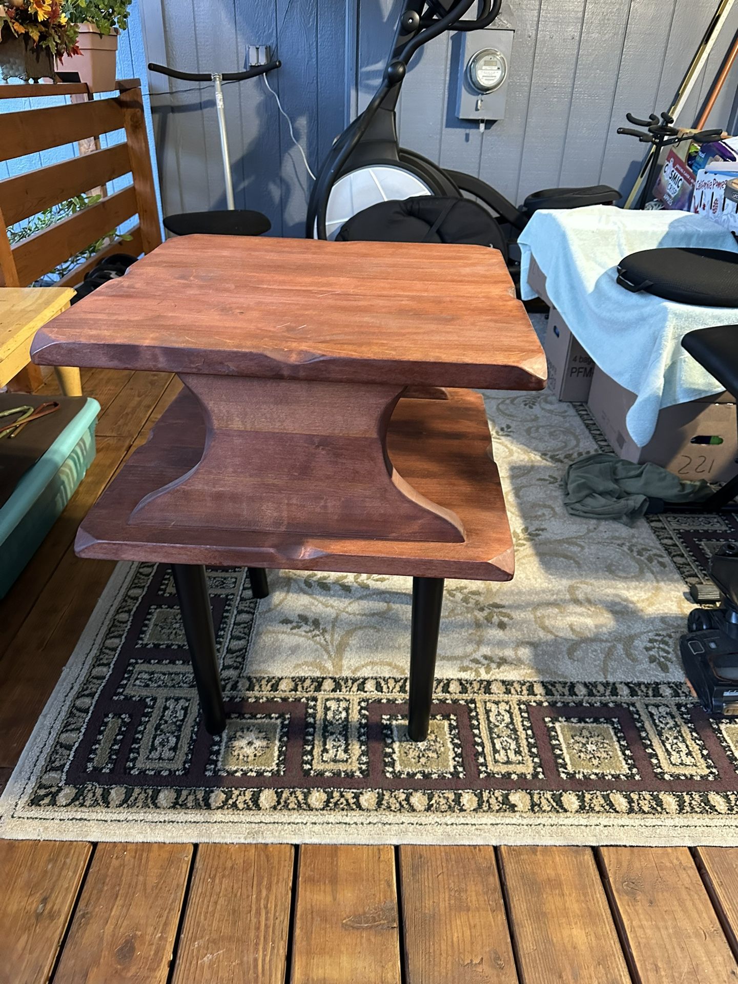 Natural Shape Cedar Wood Coffee Table