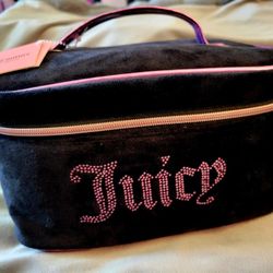 NEW Juicy Couture Travel Cosmetic Bag Black