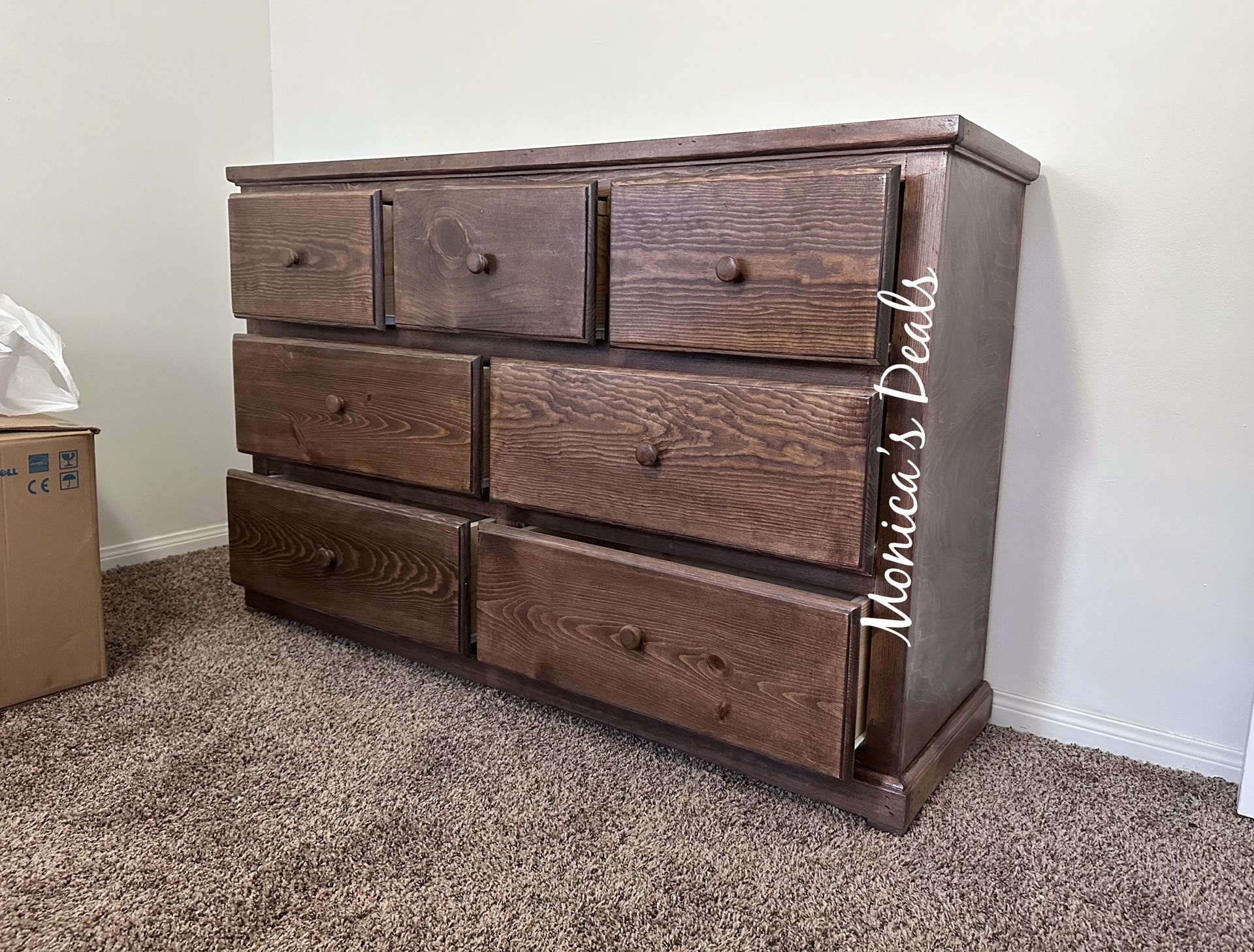 Solid Wood 60” Dresser $560