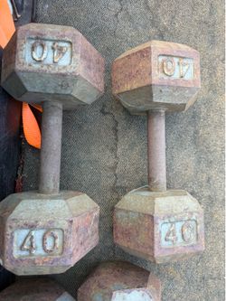 40 lbs dumbbells