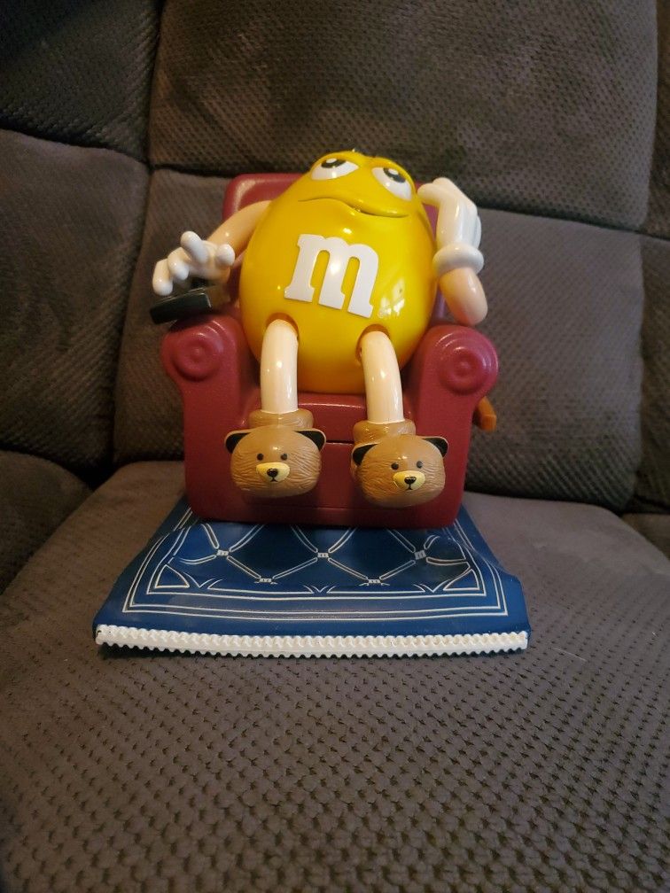 M&M Yellow Recliner Dispenser