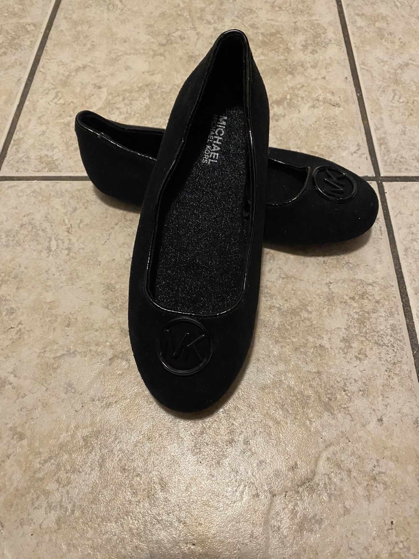 Michael Kors Girls Black Flats Size 13