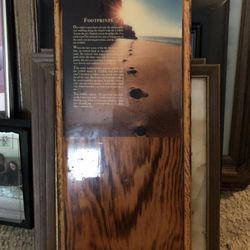 Beautiful Footprints Wooden Plack