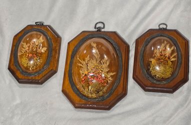Trio vintage floral set