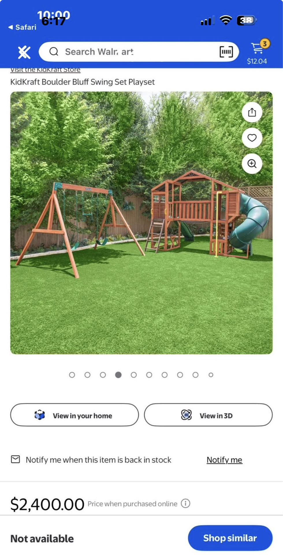 KidKraft Boulder Bluff Swing Set Playset