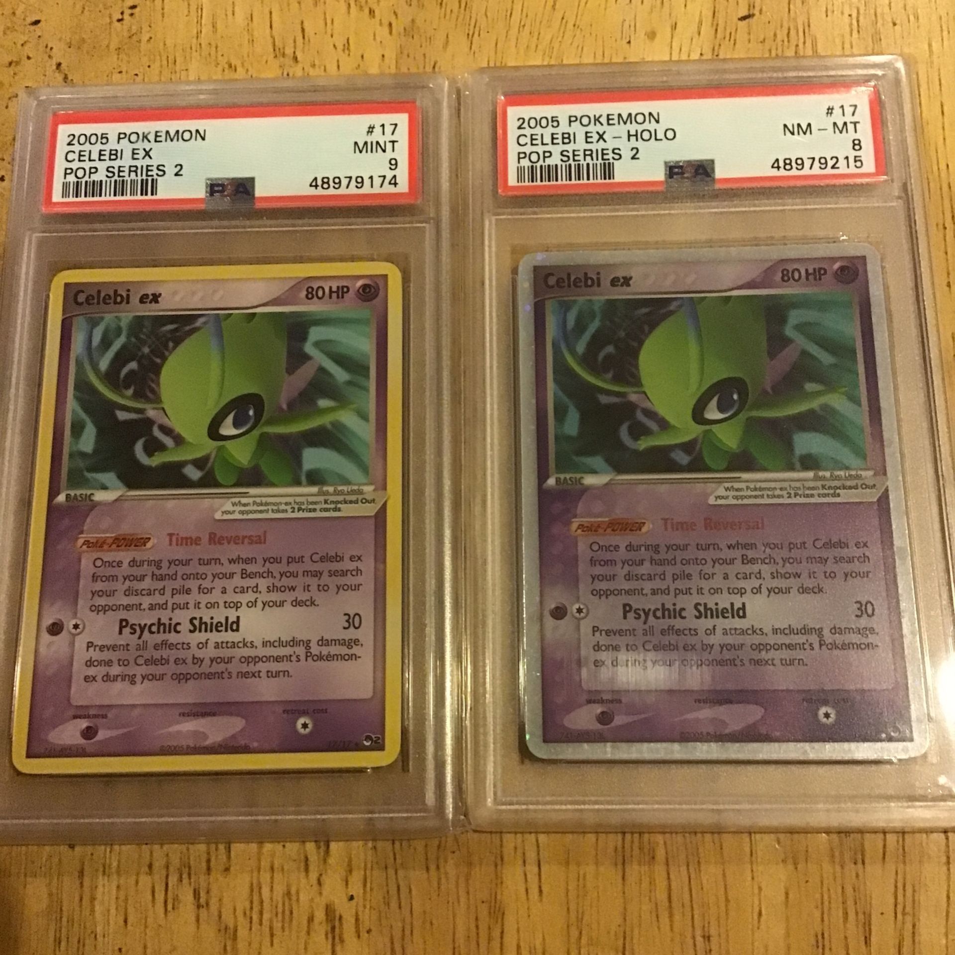 Rare Celebi Ex PSA Graded Set Pop 2 17/17