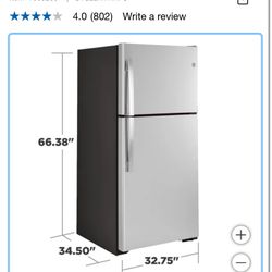 GE 21.9 Cu. Ft. Top Freezer Refrigerator 