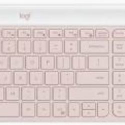 Logitech Wireless Slim Keyboard & Mouse(Pink)