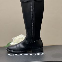 BLACK FRIDAY SALE!! Coach Felicity Black Boots 1 Time Wear Price Drop !!