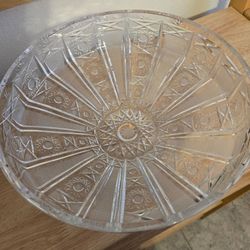 Large Cut Crystal Glass Bowl
