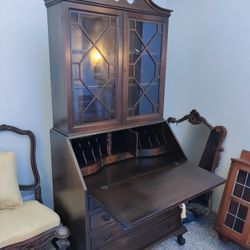 Old Desk + Bookcase