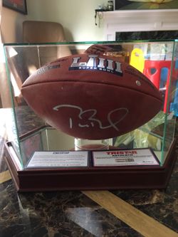 Tom Brady Super Bowl 53 LIII signed Duke Football Tristar Steiner coa