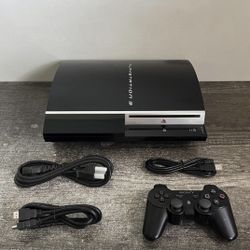 Sony PlayStation 3 60GB PS3 Fat Console System Bundle With Original Controller
