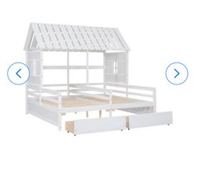 Two Twin House Style Bed