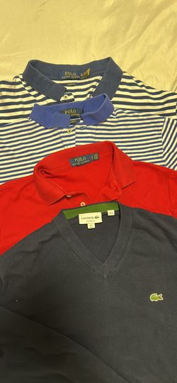 3 polos, 1 Lacoste sweater