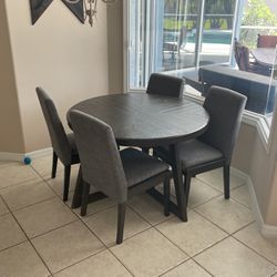 Kitchen Table & Upholstered Chairs