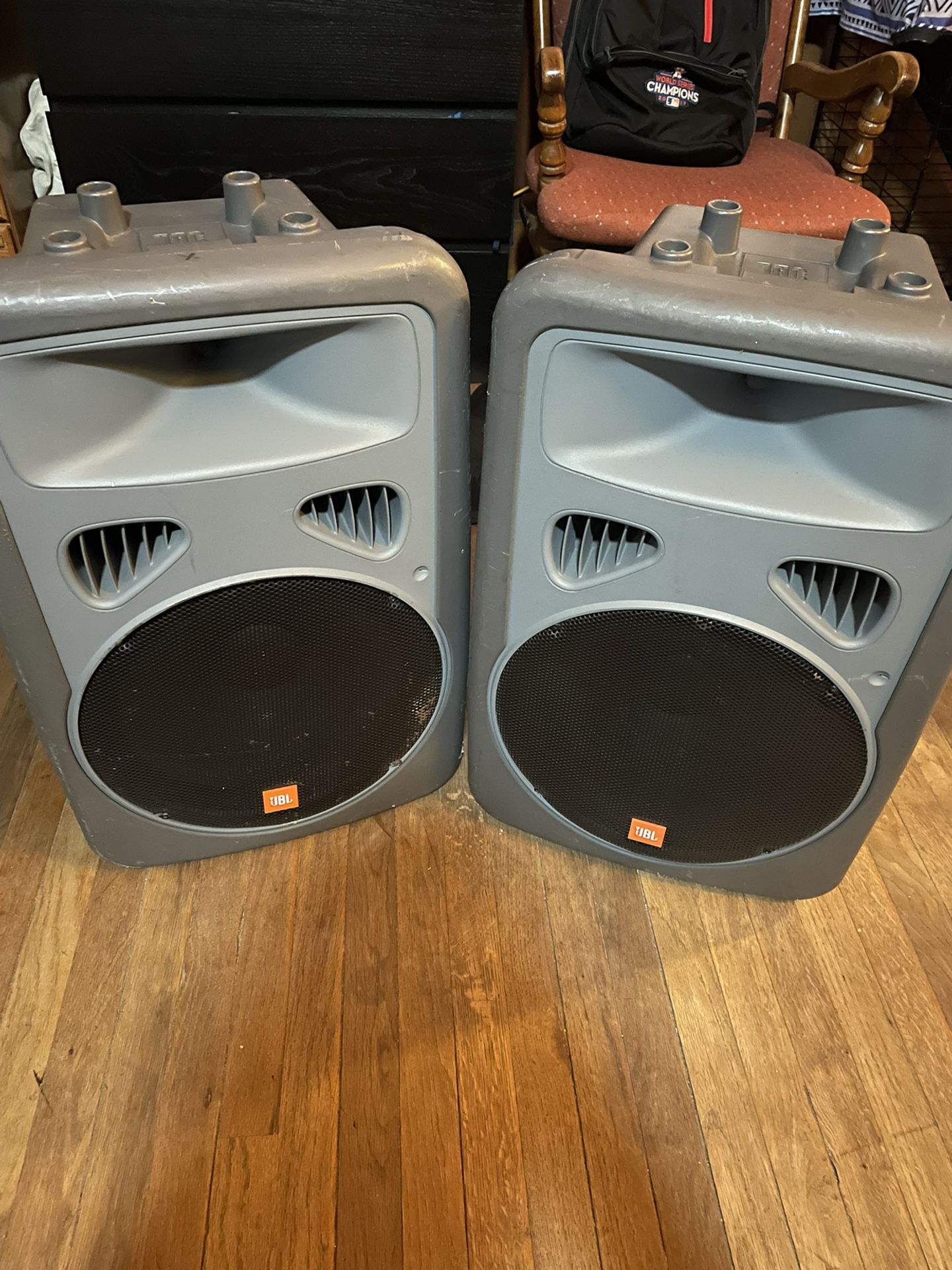 JBL Powered Speakers (bags included) 