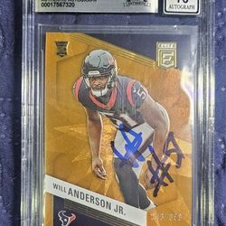 Will Anderson Jr 2003 Autograph Rookie Card 