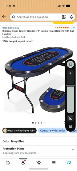 Poker table and poker chips