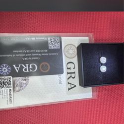 Moissanite Diamond Stud Earrings