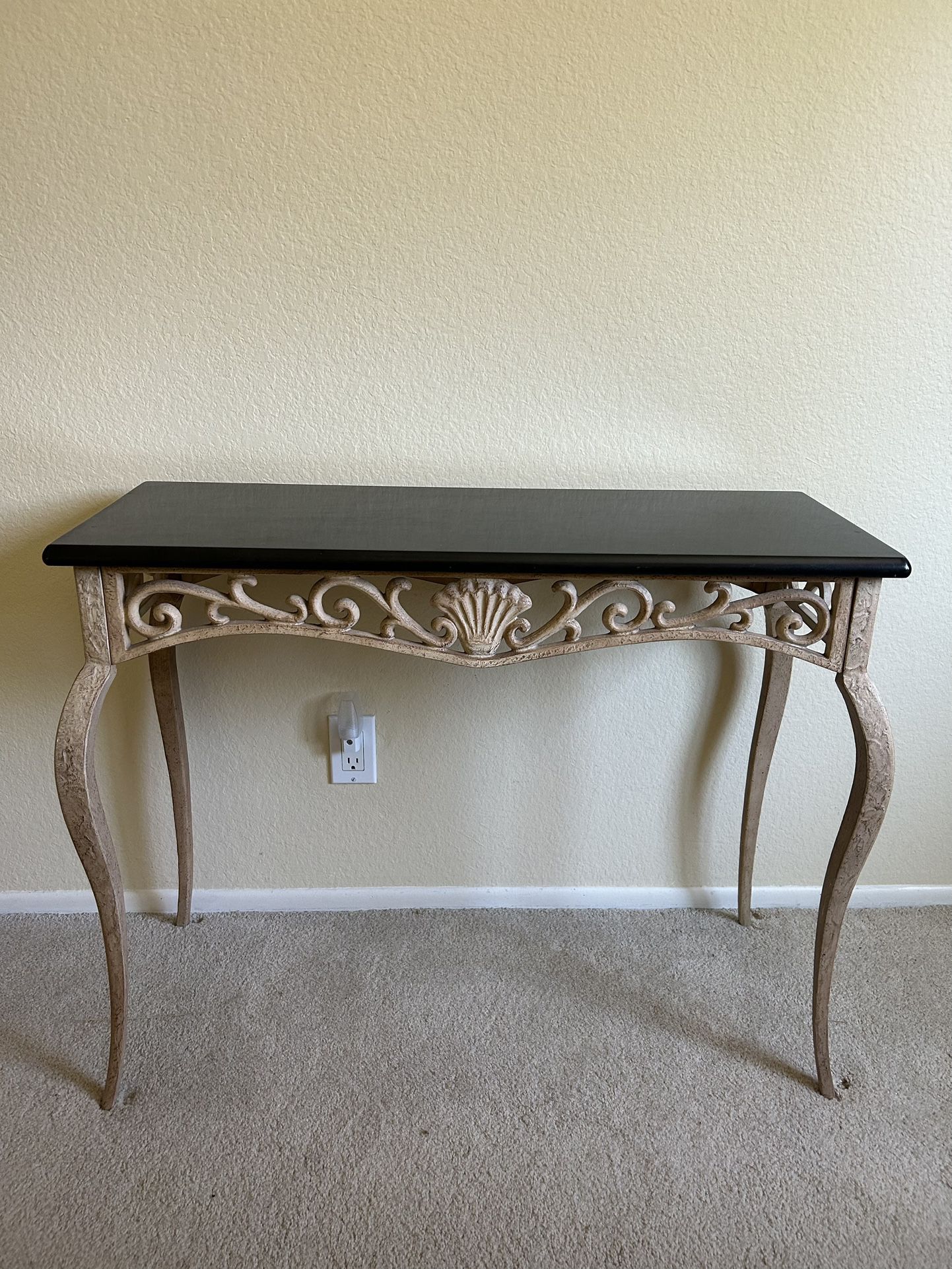 Vintage Bombay Iron Console Table