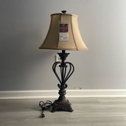 Table Lamp Vintage Bronze Style Art Van