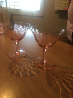 Vintage Pink Carnival Glass