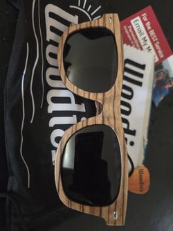 Woodies Authentic Wood Frame Sunglasses 